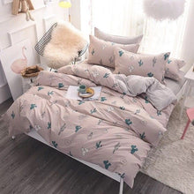 Load image into Gallery viewer, Pink Abigails Cactus Succulent Pillow And Duvet Cover For Girls